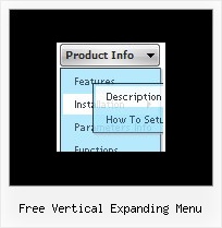 Free Vertical Expanding Menu Onmouseover Dhtml