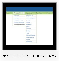 Free Vertical Slide Menu Jquery Menu Samples Java Script