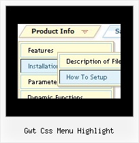 Gwt Css Menu Highlight Scroll Menu Dhtml