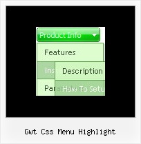 Gwt Css Menu Highlight Html Menu Width