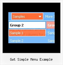 Gwt Simple Menu Example Menu Deroulant Horizontal