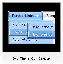 Gwt Theme Css Sample Javascript Menu Object Submenu