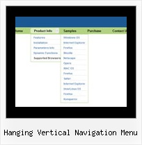 Hanging Vertical Navigation Menu Sliding Menu Bars