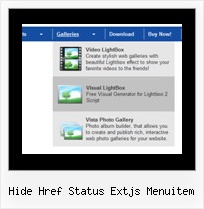 Hide Href Status Extjs Menuitem Dropdown Css Menu