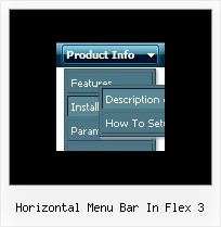 Horizontal Menu Bar In Flex 3 Dropdown Menu Frame