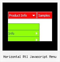 Horizontal Rtl Javascript Menu How To Make A Down Menu