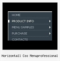 Horizontall Css Menuprofessional Position Dynamique Menu