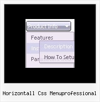 Horizontall Css Menuprofessional Navigation Menu Code