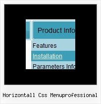 Horizontall Css Menuprofessional Css Javascript Apycom