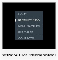 Horizontall Css Menuprofessional Menu Across Frames
