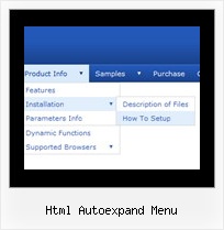 Html Autoexpand Menu Dhtml Web Design Menu