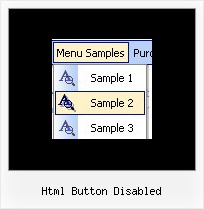 Html Button Disabled Javascript Menu Rollover
