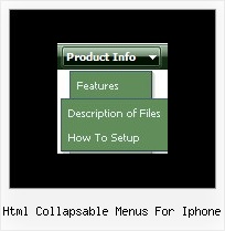 Html Collapsable Menus For Iphone How To Clear The Drop Down Menue