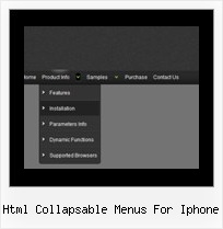 Html Collapsable Menus For Iphone Scroll Menu
