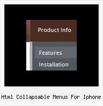 Html Collapsable Menus For Iphone Web Menus Using