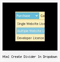 Html Create Divider In Dropdown Javascript Tree Menu Script