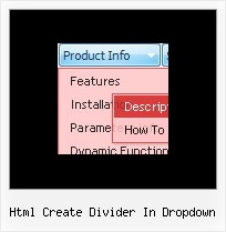 Html Create Divider In Dropdown Horizontal Css Navigation