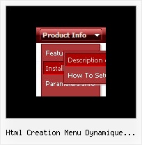 Html Creation Menu Dynamique Horizontale Button Context Menu
