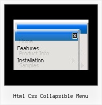 Html Css Collapsible Menu Javascript Mouseover Dropdown