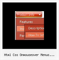 Html Css Onmouseover Menus Desplegables Sencillo Intranet System Menu Sample
