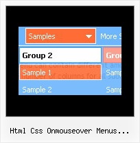 Html Css Onmouseover Menus Desplegables Sencillo Tabbed Javascript Menu