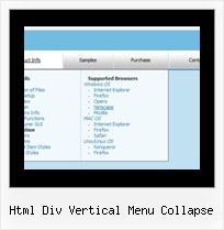 Html Div Vertical Menu Collapse Dynamic Menu Script