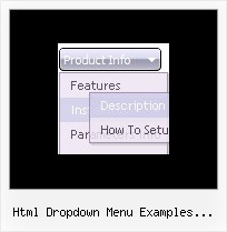 Html Dropdown Menu Examples Divider Drop Down Load Frame Javascript Examples