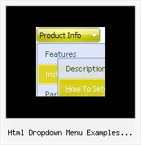 Html Dropdown Menu Examples Divider Dhtml Menu Version