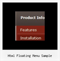 Html Floating Menu Sample Menu Flyout And Expanding Javascript