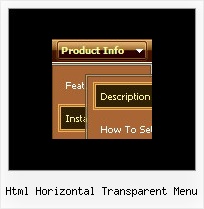 Html Horizontal Transparent Menu Menu In Horizontal Frames