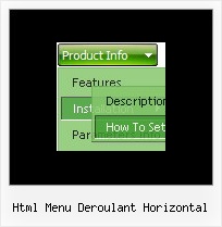 Html Menu Deroulant Horizontal Menu Horizontal Deroulant Javascript