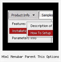 Html Menubar Parent This Options Web Menu Tutorial