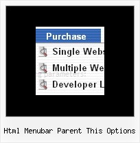 Html Menubar Parent This Options Css Javascript Dropdown Menu