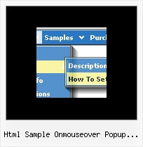Html Sample Onmouseover Popup Windows State Drop