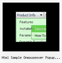 Html Sample Onmouseover Popup Windows Build Web Menu Xp Style