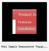 Html Sample Onmouseover Popup Windows Html Menu Scripts Jscript Javascript