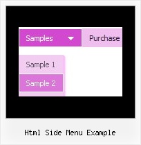 Html Side Menu Example Dynamic Dynamic Menu Using Javascript