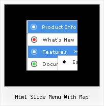 Html Slide Menu With Map Website Menu Templates