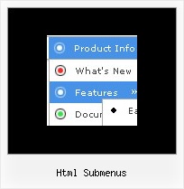 Html Submenus Examples Of Pull Down Menus