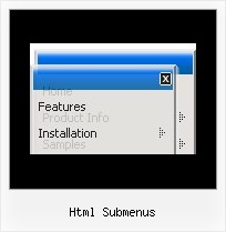 Html Submenus Menus Para Web Horizontal