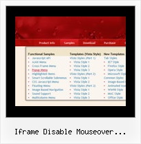 Iframe Disable Mouseover Javascript Java Dynamic Drop Down