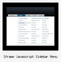 Iframe Javascript Sidebar Menu Rollover Drop Down Menu Navigation