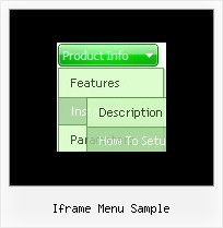 Iframe Menu Sample Fade Javascript Drop Down