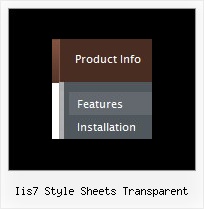 Iis7 Style Sheets Transparent Menus In Web