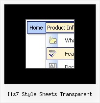 Iis7 Style Sheets Transparent Create Menu In Javascripts