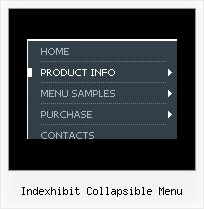 Indexhibit Collapsible Menu Vertical Menu Sliding