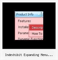 Indexhibit Expanding Menu Dropdown Menu Web Sample Buttons