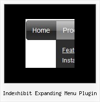 Indexhibit Expanding Menu Plugin Java Script Menu Horizontal