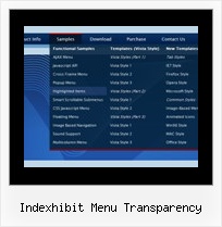 Indexhibit Menu Transparency Image Rollover Menu
