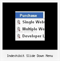 Indexhibit Slide Down Menu Mouseover